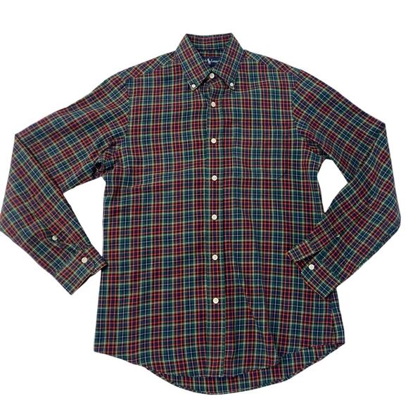 Ralph Lauren Other - Men's Ralph Lauren Classic Fit Long Sleeve Green, Red and Blue Plaid Button Down